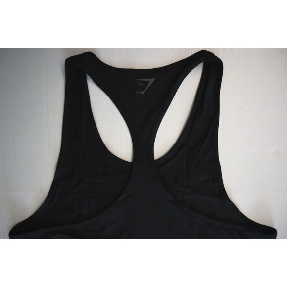 Gymshark A2A2C-BBBB Men's Sz XL Black Power Stringer Oversized Fit Tank Top - Picture 4 of 6